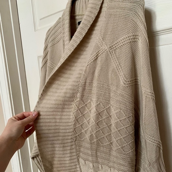 Apt 9 beige chunky knit cocoon sweater - Picture 4 of 12